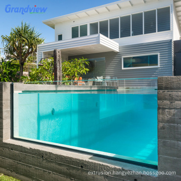 Acrylic swimming pool waterfall pool spa